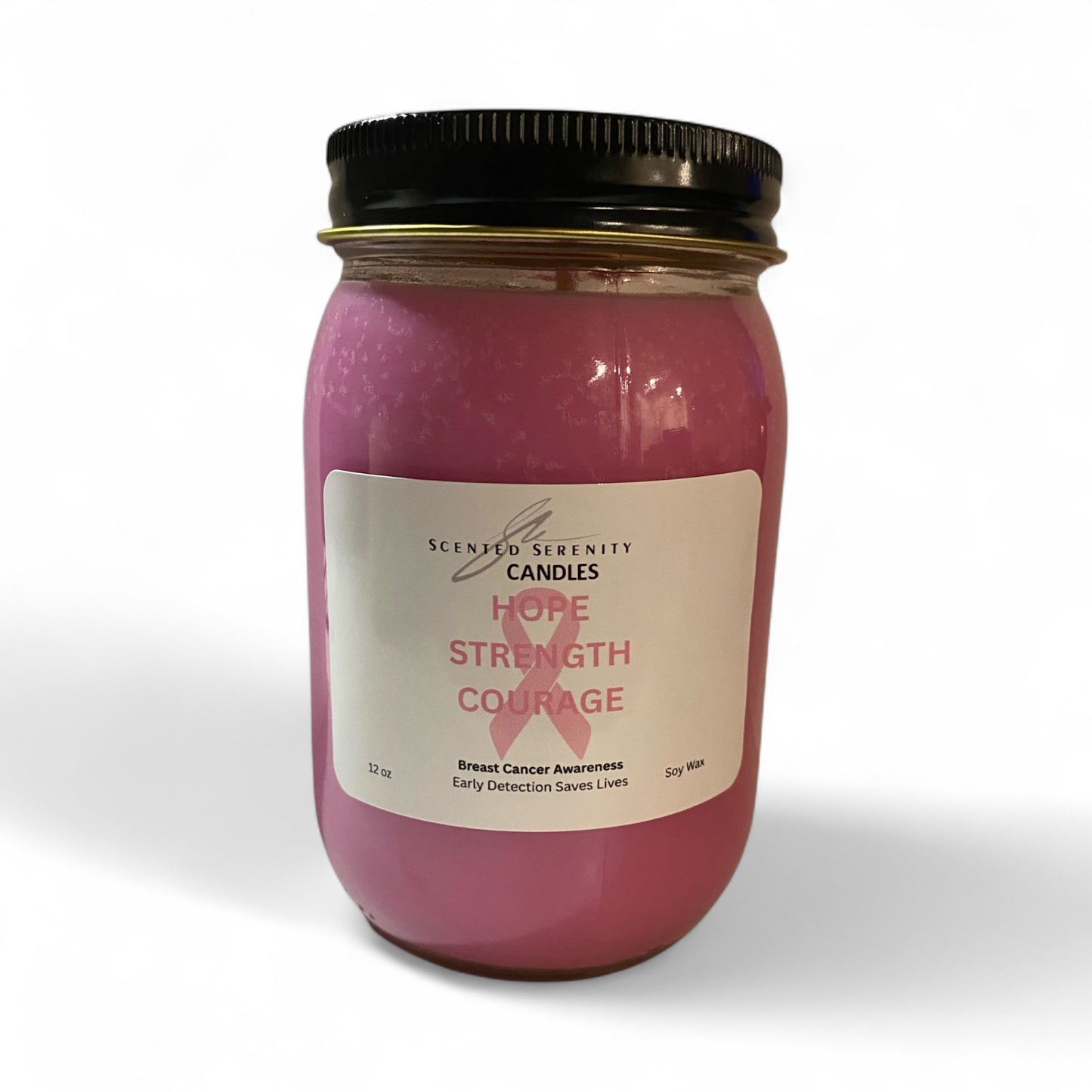 Breast Cancer Support Candle