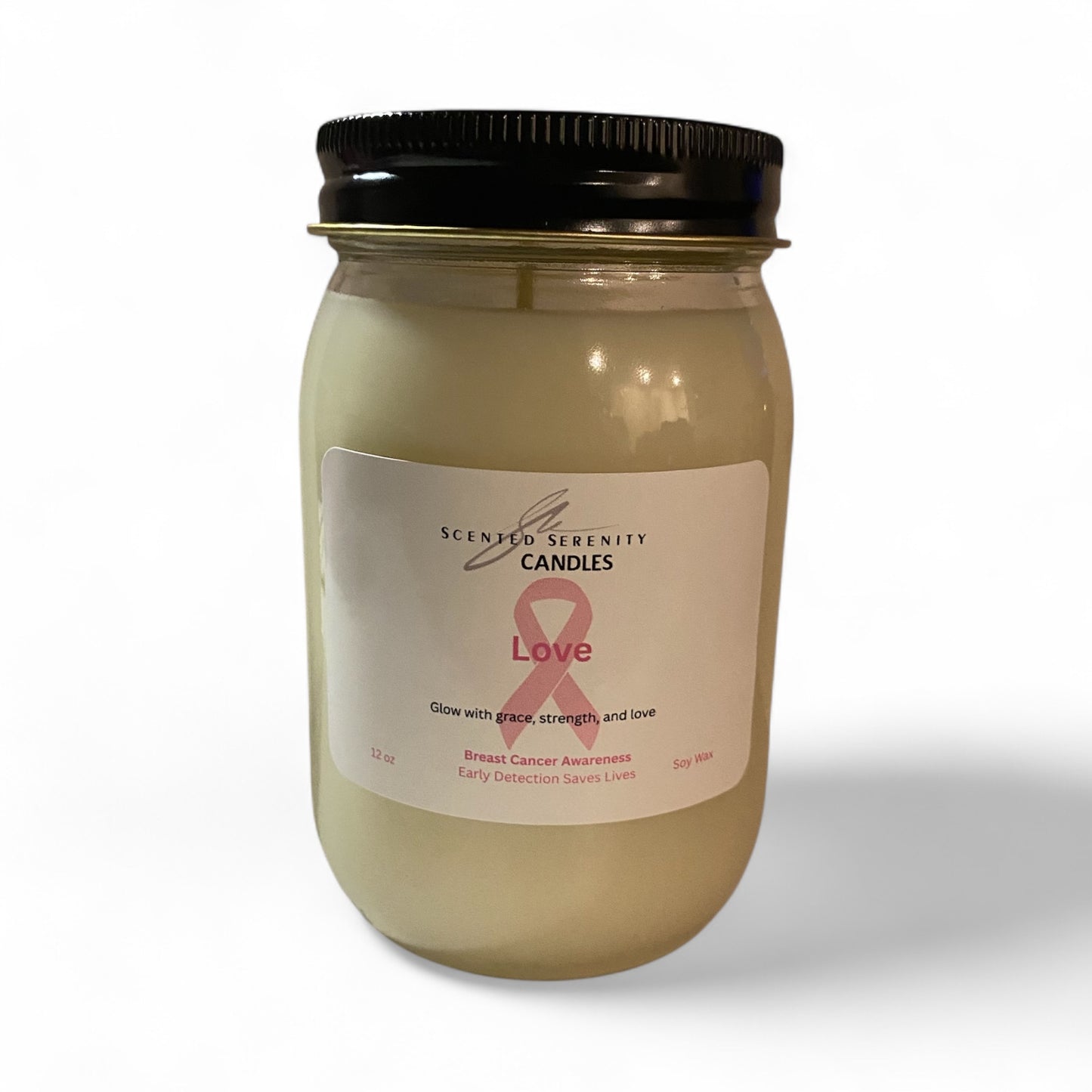 Breast Cancer Support Candle