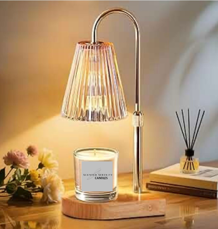Candle Warmer Lamp w/ Timer House Warming Gifts New Home Bedroom Decor, Birthday Gifts, Adjustable Height with 2 Bulbs